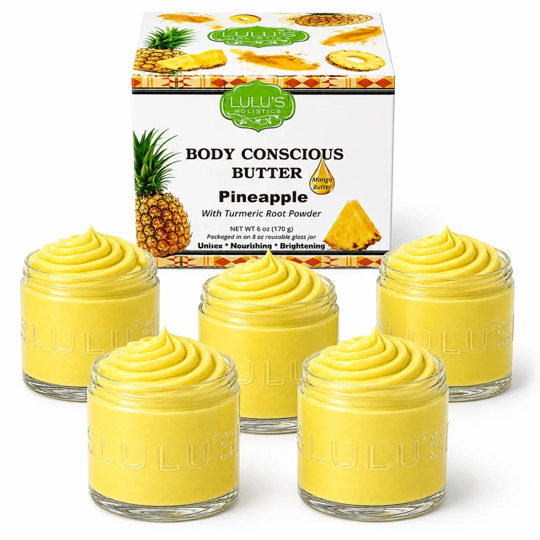 Almond Coconut Glowing Whipped Body Butter with Raw African Yellow Shea Base