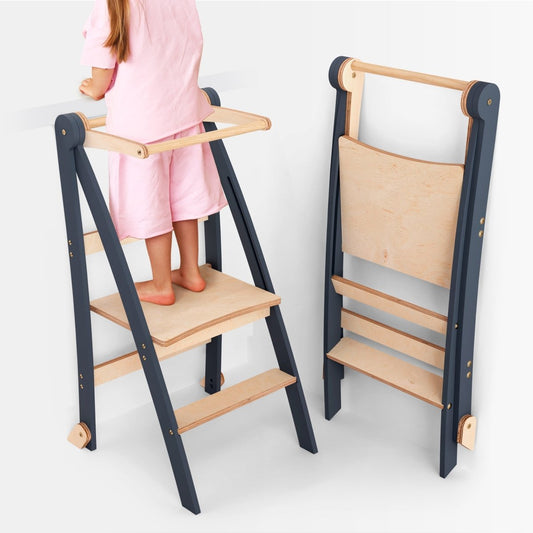 Torre de aprendizaje: Taburete para niños - Grafito